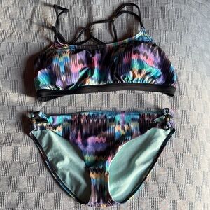 Prana Vibrant Multicolor Bikini Set